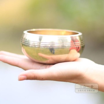 頌缽 尼泊爾手工佛音碗瑜伽冥想頌缽靜心銅罄法器轉經碗西藏法器擺件 玩物志