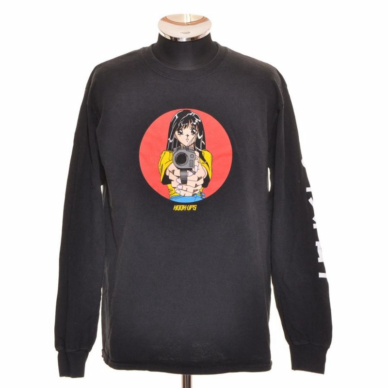 〇497818 ○HOOK-UPS ジルミクライン プリント長袖Tシャツ ロンT 