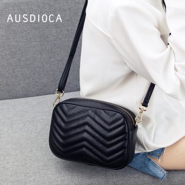澳迪佳真皮斜背包女韓版2025新款潮時尚流蘇軟皮單肩斜挎包女小包