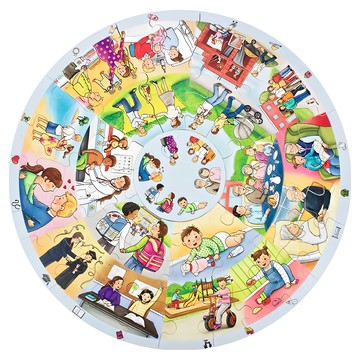 beleduc 學習拼圖 人的一生 49片  1組