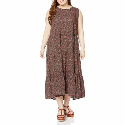 セシール ロングワンピース プランプ 大きいサイズ ティアードタイプ 小花柄 楊柳素材 レディース プリントa 日本 Ll 日本サイズ2l相当 通販 Lineポイント最大get Lineショッピング