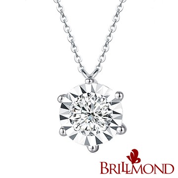 【BRILLMOND】 GIA 天然鑽石 30分 F/I1 PT950鉑金 璀璨光芒套鍊