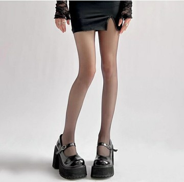 0d黑絲性感純欲女春秋超薄高透絲襪隱形黑色連褲襪子夏