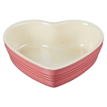 LE CREUSET 心型烤盤 16cm  薔薇粉  1個