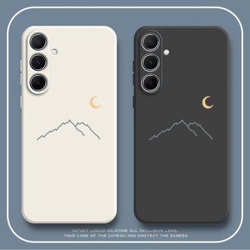 適配三星A55手機殼galaxy月亮5G版磨砂硅膠全包防摔保護套α55男galaxya女samsung新款A555g外殼samsunga軟殼
