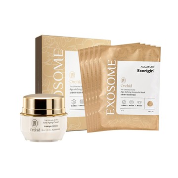 檔期限定!AQUAMAX奧科美氏 ExoriginTM泌蘭 修護霜面膜限定組