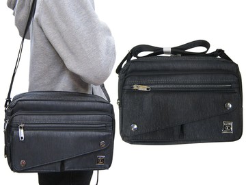 斜側包大容量二層主袋+外袋共七層10寸平板防水尼龍布