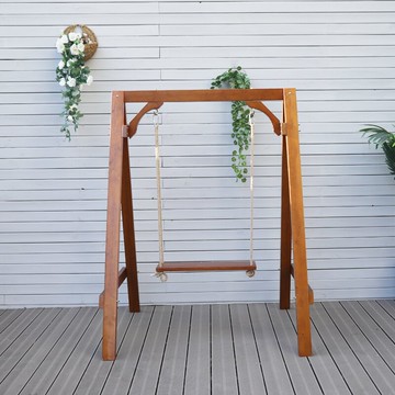 防腐木秋千室內家用吊椅戶外陽臺露臺兒童搖椅庭院別墅單人蕩秋千