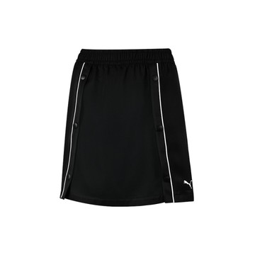 PUMA 短裙 流行系列 BTG 黑色 排扣 休閒短裙 女 63172701