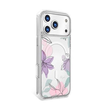 iPhone 17/16/15/14/13/12/11 輕薄軍規防摔磁吸手機殼-奼紫嫣紅