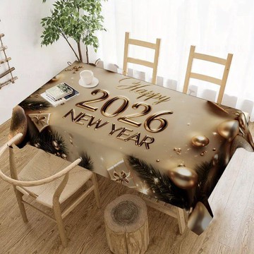 【拼全蝦皮最低價】2026新年 桌布 節日 氛圍感 餐桌布 家用 客廳 防滑 喜慶 茶几布 拍照蓋布