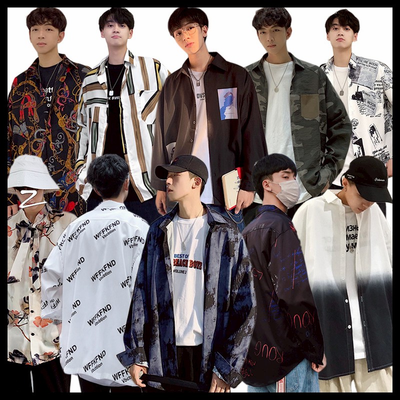 新作 韓国ファッション メンズ シャツ 長袖シャツ ダンガリーシャツ カジュアルシャツ チェック柄 トップス 春秋シャツ ヒップホップシャツ 通販 Lineポイント最大1 0 Get Lineショッピング