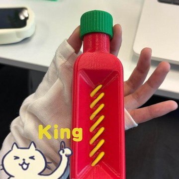 【臺灣出貨】抽象倒油瓶解壓小玩具 閒暇把玩整蠱同儕好友 學生上班族男女通用小物 3D 打印紮實耐摔搞怪趣味造型
