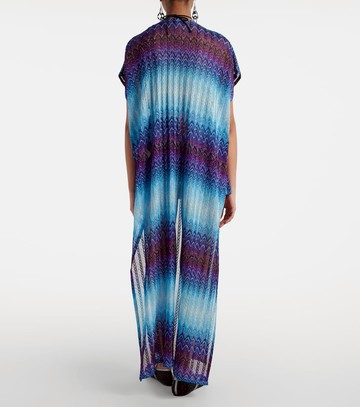 Missoni Zig Zag lamé beach cover-up