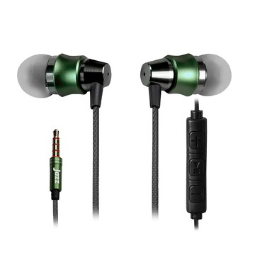 INTOPIC 廣鼎 入耳式鋁合金耳機麥克風 線控接聽/選曲大小聲調整  JAZZ-I112  咖啡色