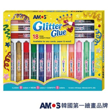 【韓國AMOS】18色綜合膠