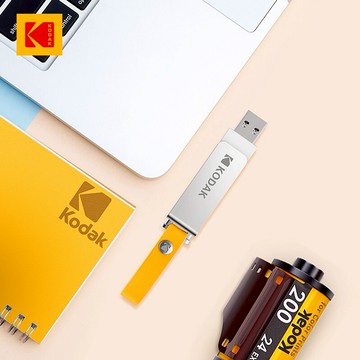 【Kodak 柯達】K133 金屬雙旋轉隨身碟 公司貨