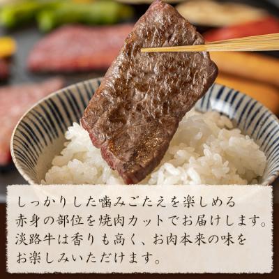 ふるさと納税 淡路市 淡路牛 赤身肉の焼肉500g(250g×2PC)