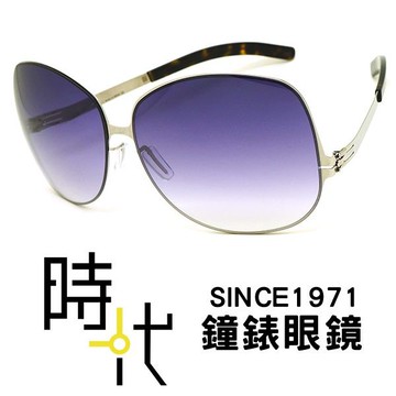 【ic! berlin】model mercredi chrome 德國薄鋼墨鏡 公司貨 台南時代眼鏡 蔡司優視力專家