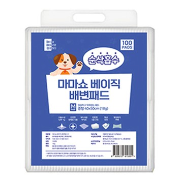 Mamashow 基本款寵物尿布墊 M號 無香 含排便誘導劑  中號(40 x 50 厘米)  1個  100件