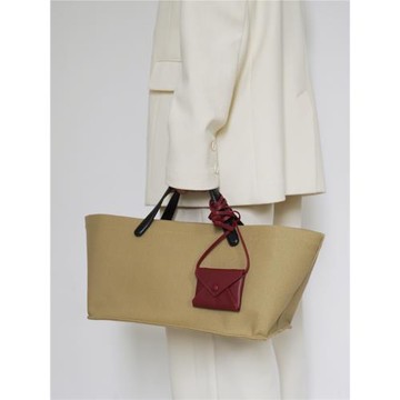 PANLULUPAN小眾真皮黑色托特包女24新款高級感大容量通勤單肩包