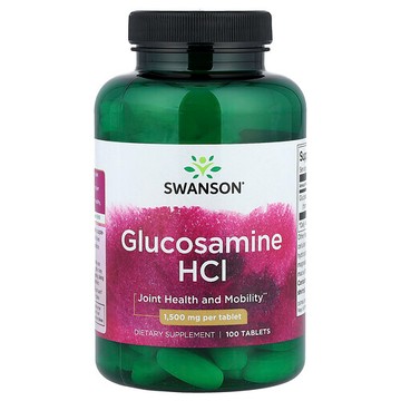 Swanson Vitamins, 氨基葡萄糖鹽酸鹽，1500 毫克，100 片
