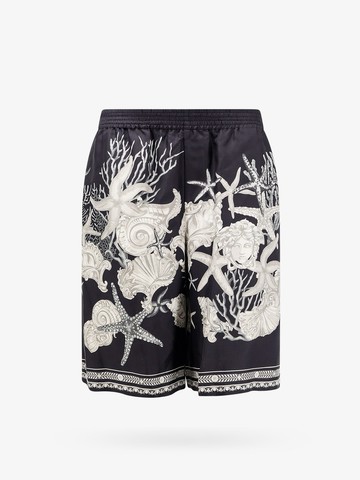 Silk bermuda with barocco sea print - VERSACE - gender_Man
