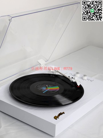 【卓越優選館】一體式黑膠唱片機復古留聲機藍牙音響客廳擺件便攜式生日禮物LP