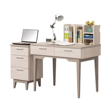 唯熙傢俱-海瑟薇雙色4.6尺書桌