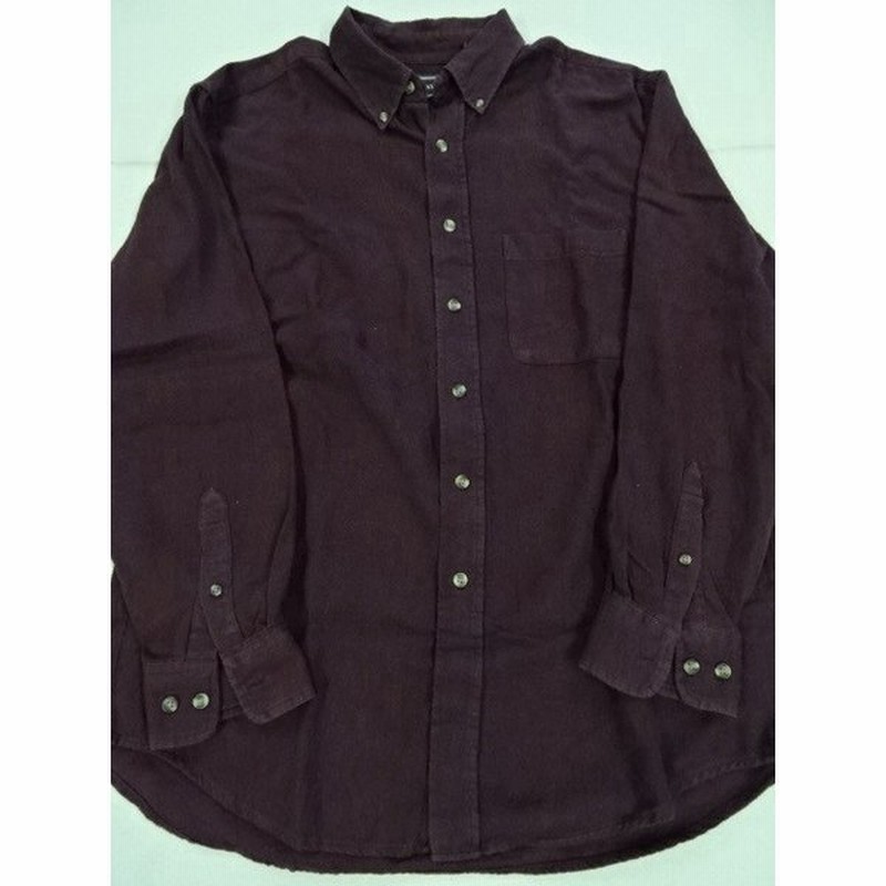 シャツ カッターシャツ ボタンダウン エンジ 赤紫 左胸ポケット David Taylor 古着 Used D048 メンズトップス 通販 Lineポイント最大0 5 Get Lineショッピング