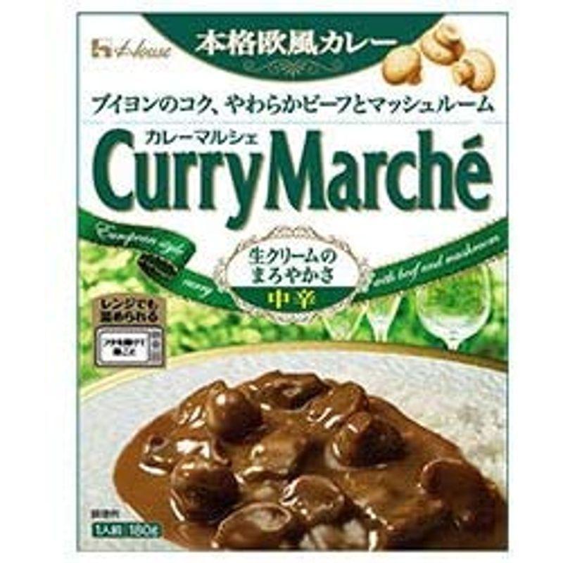 ボール販売ハウス食品 カレーマルシェ 中辛 180g×10個入