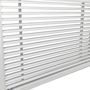 優樂悅~定制門鉸式回風 白色空調百葉窗帶防塵網格柵百葉 新風系統通風窗