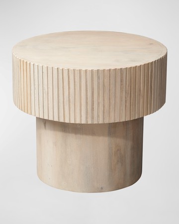 Notch Round Side Table
