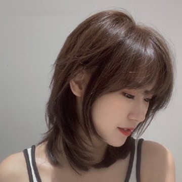 女假髮整頂真髮絲-逼真鎖骨短髮自然美髮用品2色74ah13【巴黎精品】
