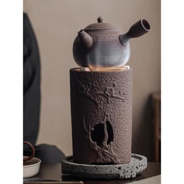 手工粗陶風爐煮茶套裝日式復古燒水壺圍爐煮茶家用碳爐整套功夫茶