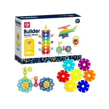 【台灣現貨】繽紛雪花片 230PCS 益智雪花片積木 字母款 大號雪花片 兒童積木 幼兒童益智動腦 積木 環保玩具