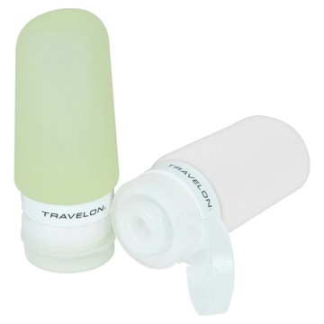 TRAVELON 旅行分裝瓶2件組 60ml 小  1組  綠色 + 白色