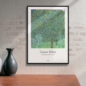 克林姆_樹下的薔薇叢 - 克林姆系列掛畫/植物掛畫/自然掛畫/裝飾