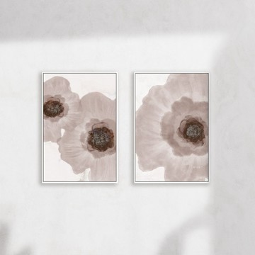 花漫漫・暖棕 |  藝術裝飾畫 | 無框畫 | 客廳掛畫| 台灣製造