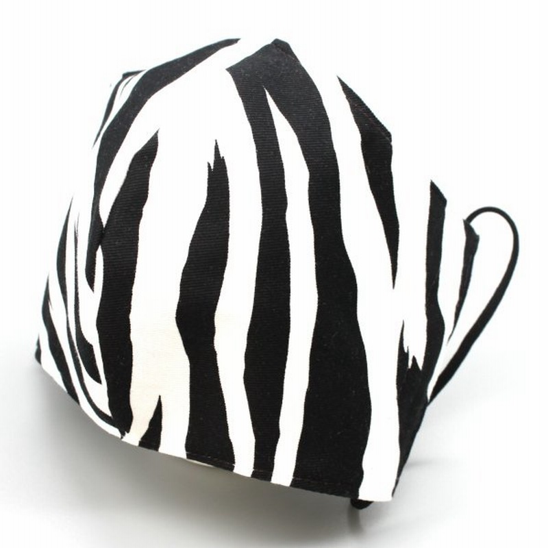 ゼブラ柄 かっこいい おしゃれ 手作りマスク ゴム紐付き 大人用 布マスク 通販 Lineポイント最大0 5 Get Lineショッピング