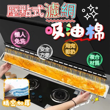 PP+PET改良防滲透膜 壓點式濾網吸油棉-10個 拋棄式油煙機通用吸油棉 抽油煙機專用壓點式清潔吸油棉