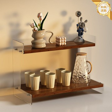 【雙層收納省空間】杯架 置物架 收納架 桌面收納 廚房收納 水杯架 咖啡杯架 家用檯面 穩固防滑 茶具水壺收納