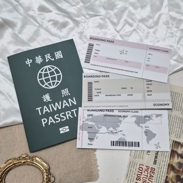 現貨【機票護照手工卡片】旅行客製化生日週年紀念情侶情人節禮物