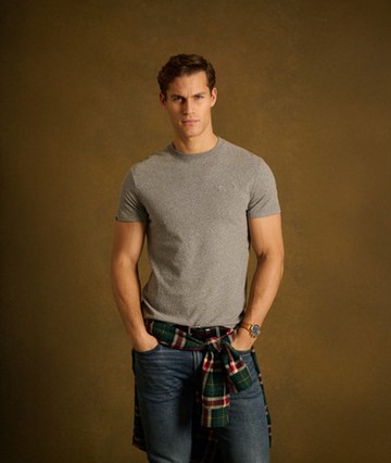 Superdry Men's Men's Organic Cotton Essential Logo T-shirt Grey / Noos Grey Marl - Size: S