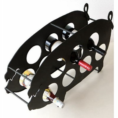 ワインホルダー おしゃれ ワインラック アイアン 7本 収納 アンティーク ブタ デザイン メタルピッグワインホルダー 通販 Lineポイント最大get Lineショッピング