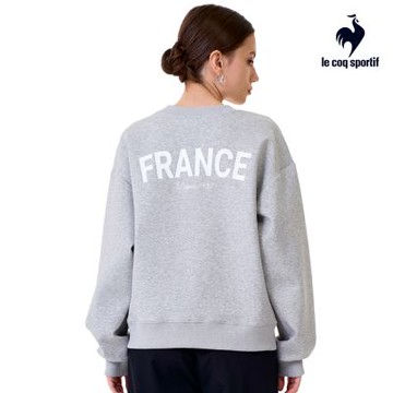 法國公雞 寬鬆休閒印花圓領長袖T恤 女款 三色 LWW22222