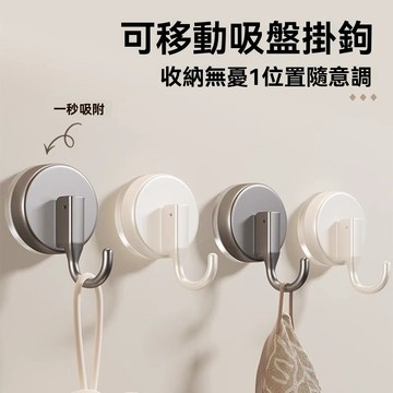 ⚡精選好物⚡強力吸盤式可拆卸粘鉤廚房掛鉤加大加厚衛生間浴室免打孔粘鉤掛鉤
