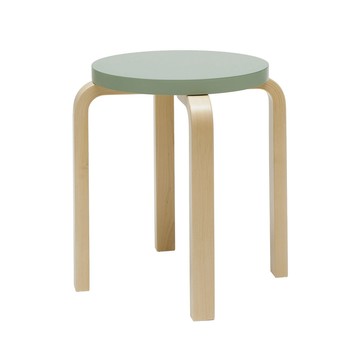 北歐櫥窗 Artek Stool E60 Paimio 四腳圓凳綠湖