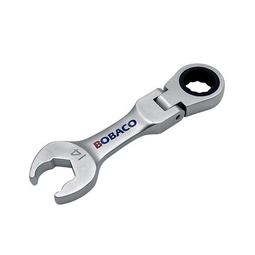 【大船回港】短版單向-搖頭棘輪扳手 14mm