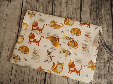 英國製作 棉麻可愛貓貓大全 switch平板電腦保護套